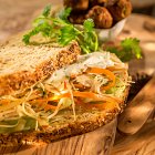 Apple & Carrot Slaw Sandwich  - Food Photography © David Cantwell Photography