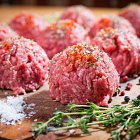 Raw Minced Beef Meat for Coolanowle Organic Meats - Food Photography © David Cantwell Photography