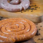 Raw Sausage Meat for Coolanowle Organic Meats - Food Photography © David Cantwell Photography